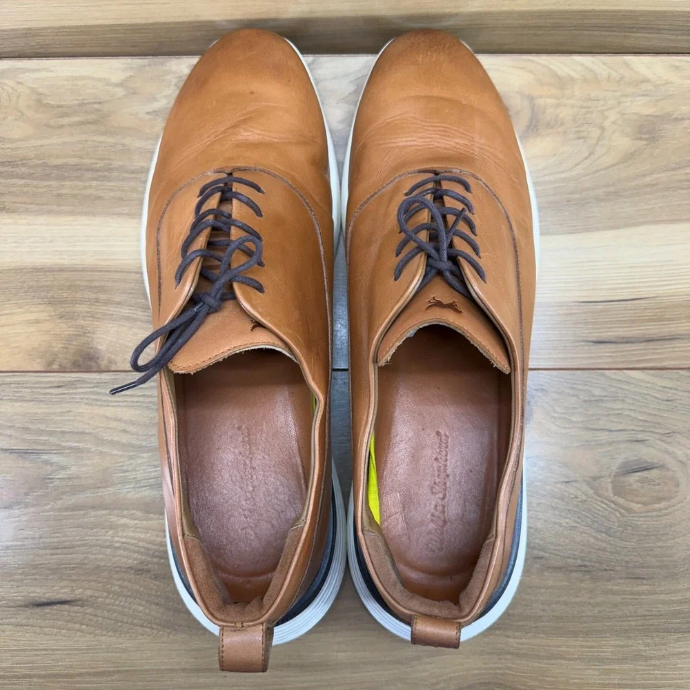 Wolf & Shepherd Crossover Derby Elite Oxfords Mens 14 Honey Soft Leather Lace-up